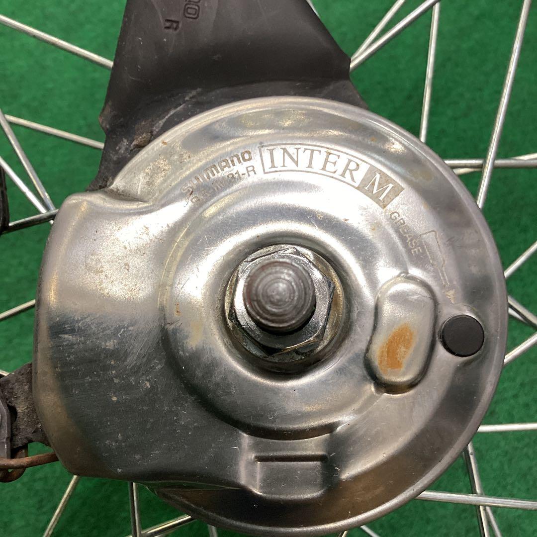 完組アルミホイール　後輪　700x42C タイヤ付　ON