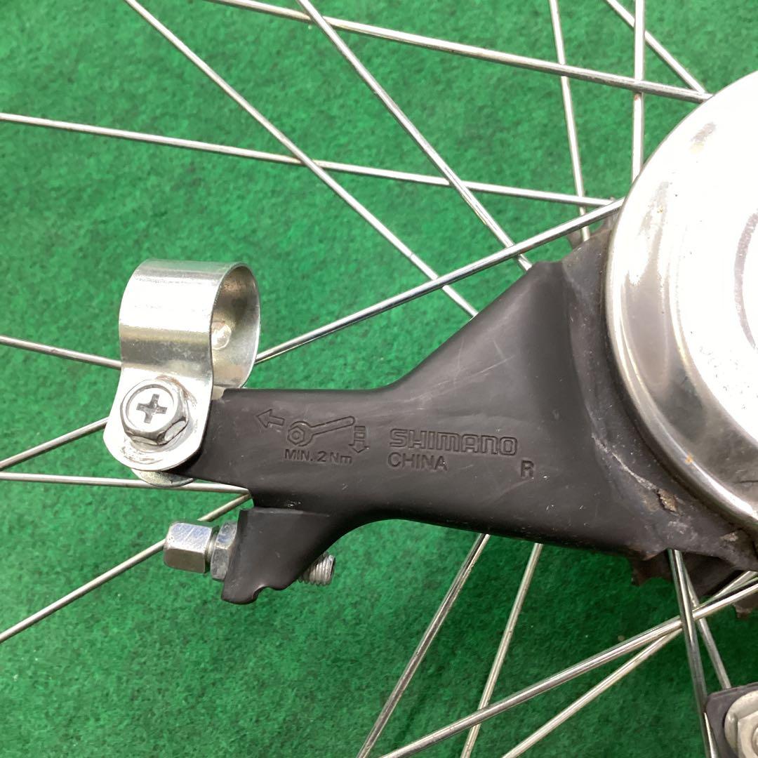 完組アルミホイール　後輪　700x42C タイヤ付　ON