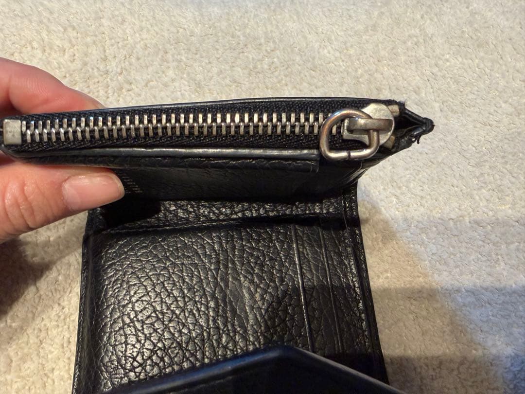 Maison Margiela 三つ折り財布 ブラック