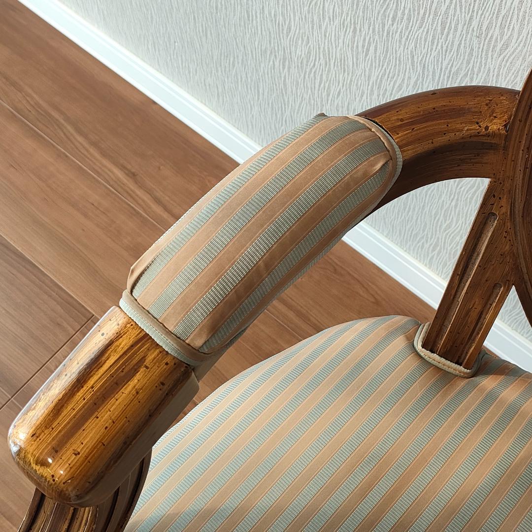 アンティーク　アームチェア　シャビーシック　リビングチェア①