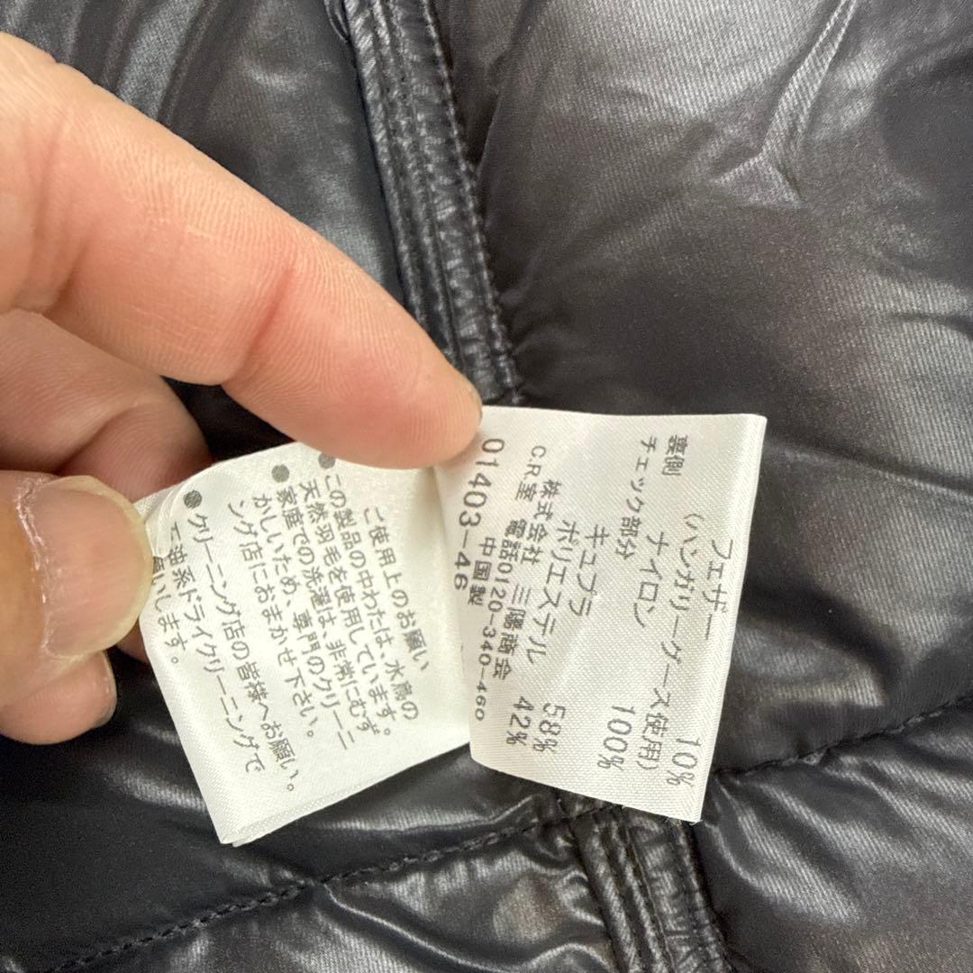 バーバリーロンドン　ダウンベスト　ブラック　Lサイズ