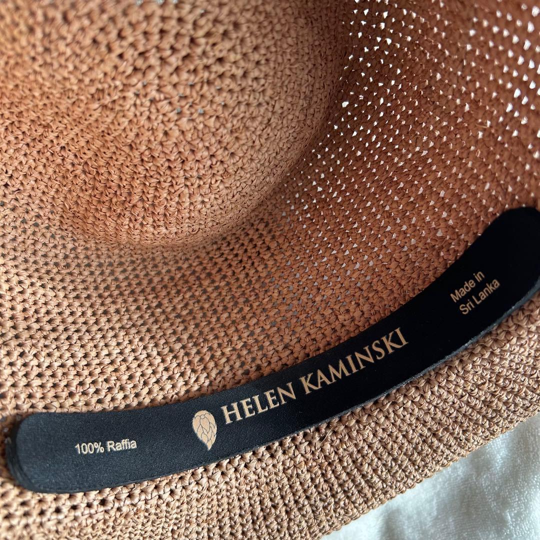 【極美品】ヘレンカミンスキー プロヴァンス12 麦わら帽子 ヌガー ラフィア