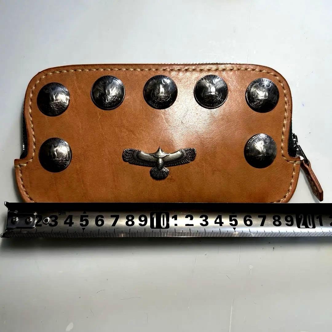 長財布ラウンドファスナーウォレットコンチョカスタム残り1点