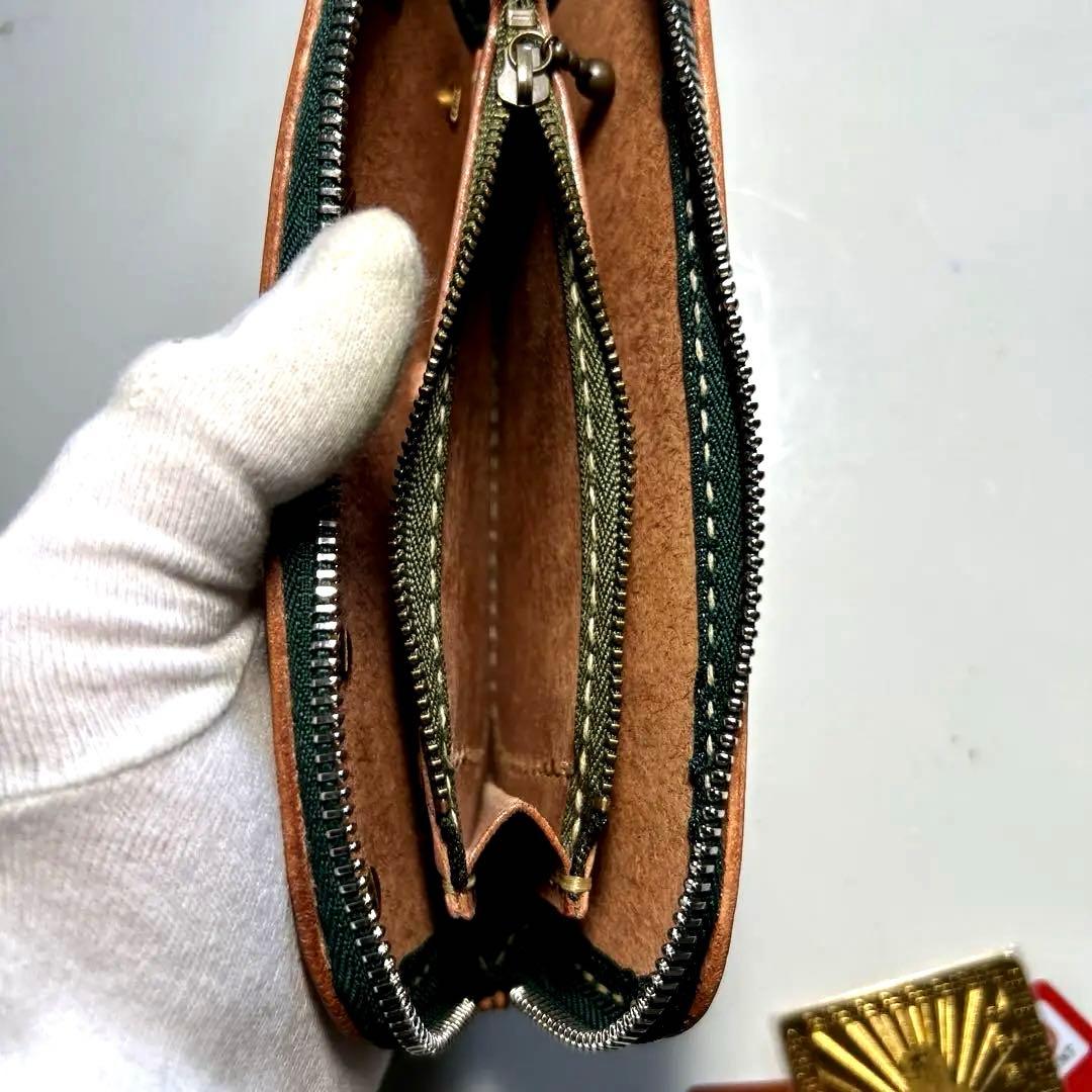 長財布ラウンドファスナーウォレットコンチョカスタム残り1点