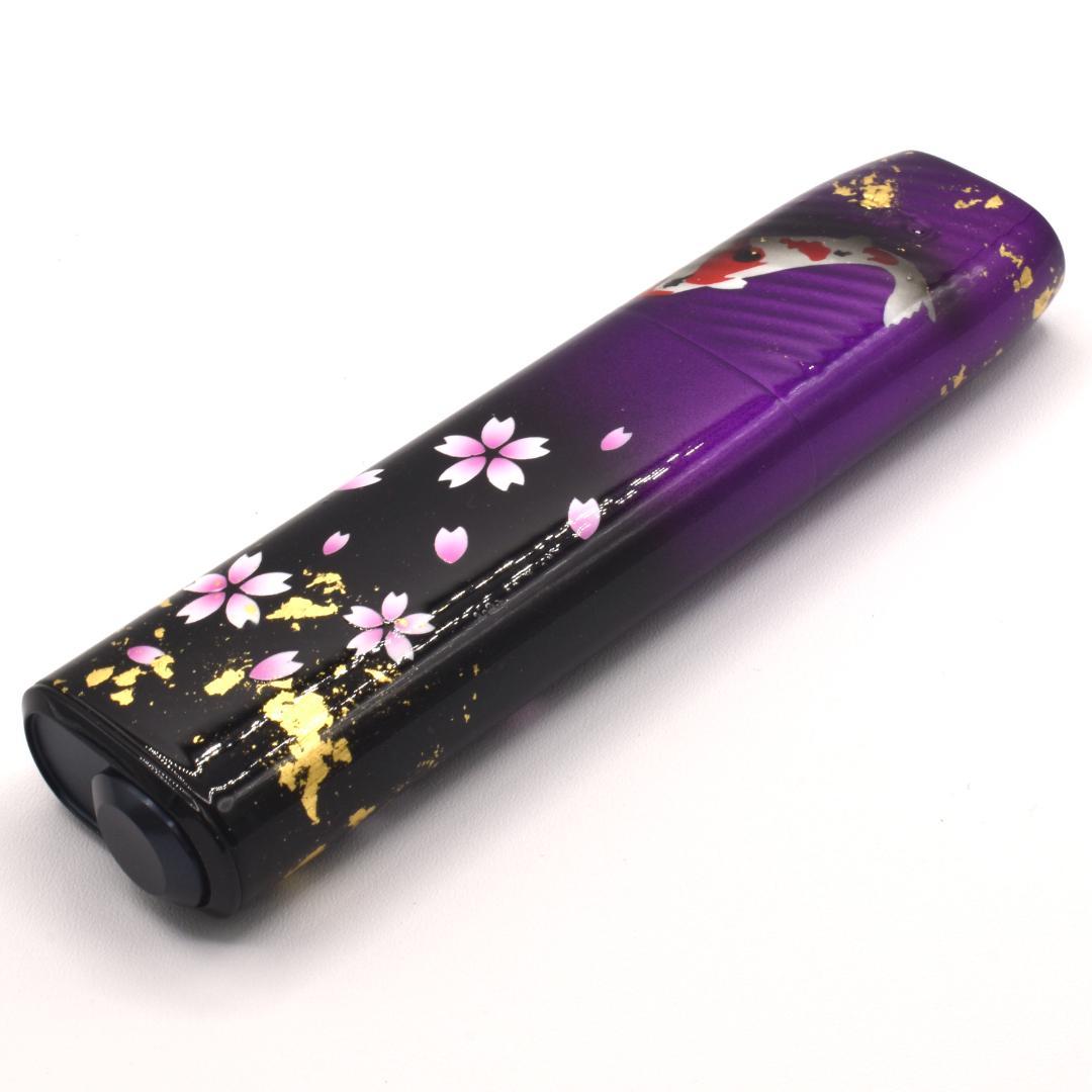 くう様ご依頼品　アイコスイルマiワン　桜鯉柄パープルブラック