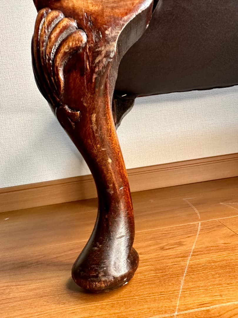 イギリス アンティーク フットスツール オットマン