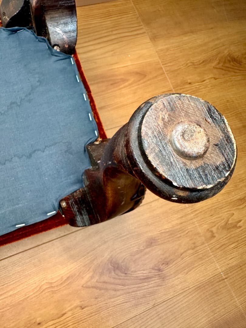 イギリス アンティーク フットスツール オットマン