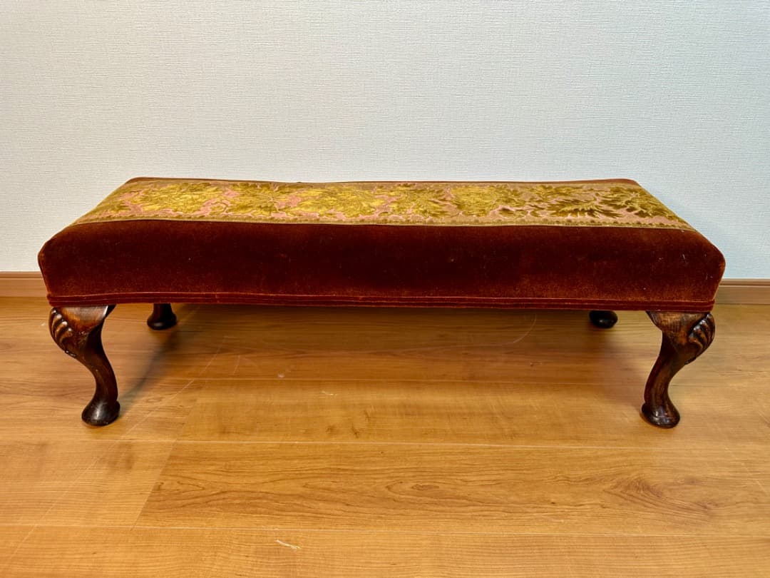 イギリス アンティーク フットスツール オットマン
