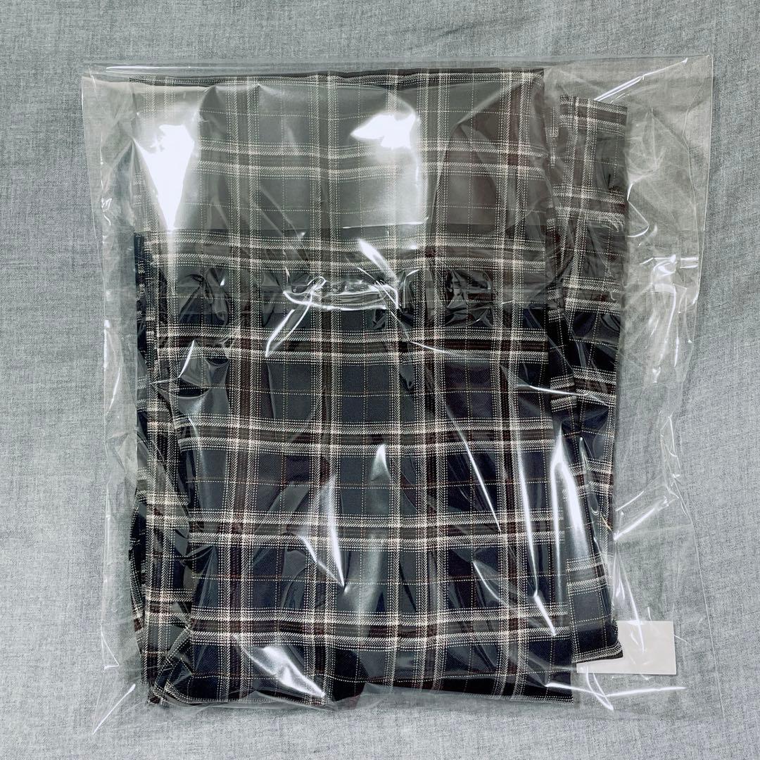 overE ポリニージャンパースカート ネイビーチェック 90