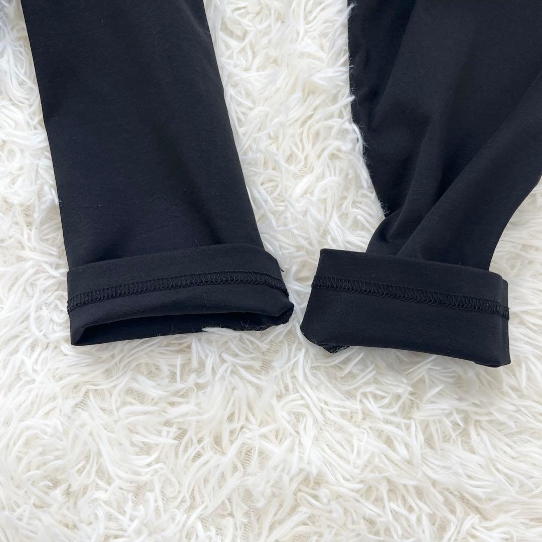 BEARDSLEY ビアズリー 裾レース カットソー　刺繍 Fサイズ 黒