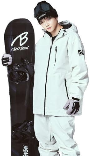 [ＢＬＡＣＫ　ＳＮＯＷ] スノボウェア 上下セット メンズ スノーボードウェア*
