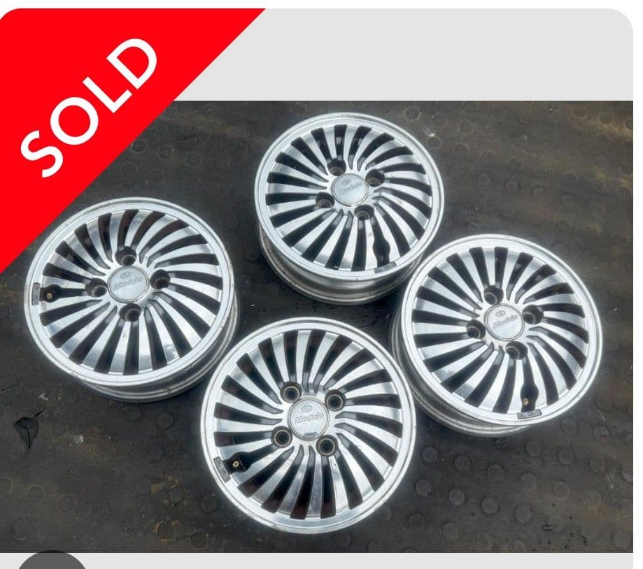 0014Modulo 12インチ 3.5J +40 PCD100アルミ4組