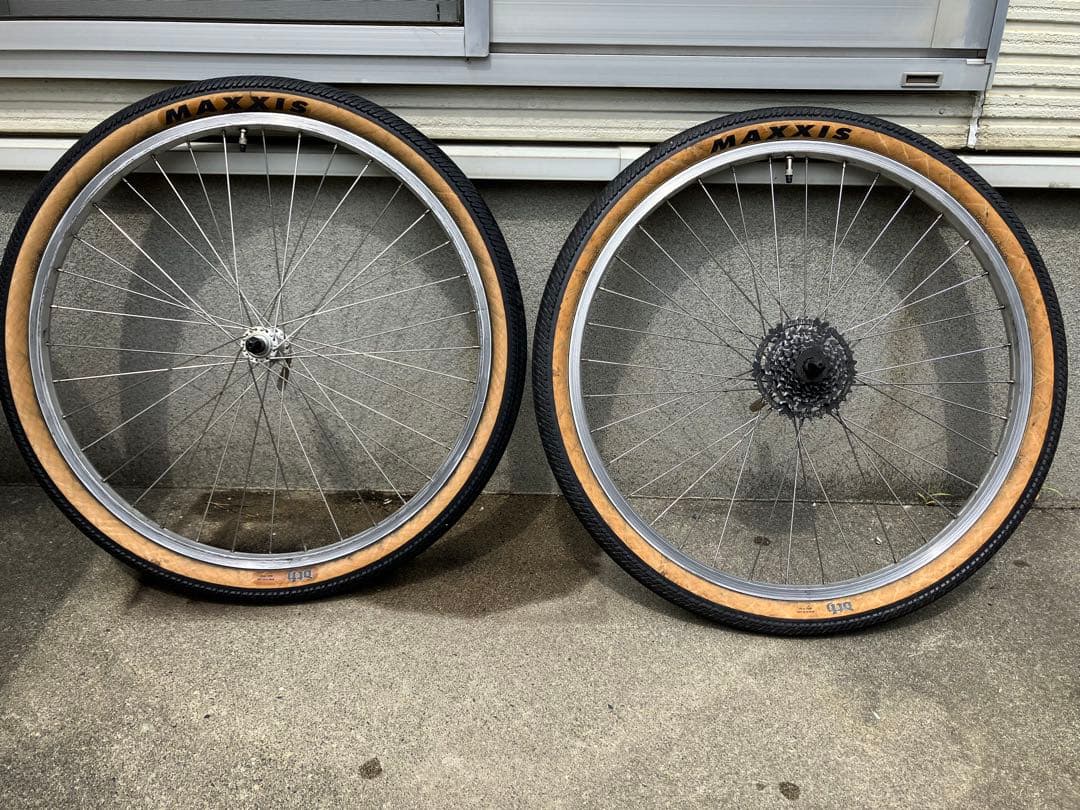 26インチMTB用、前後タイヤ&ホイールセット