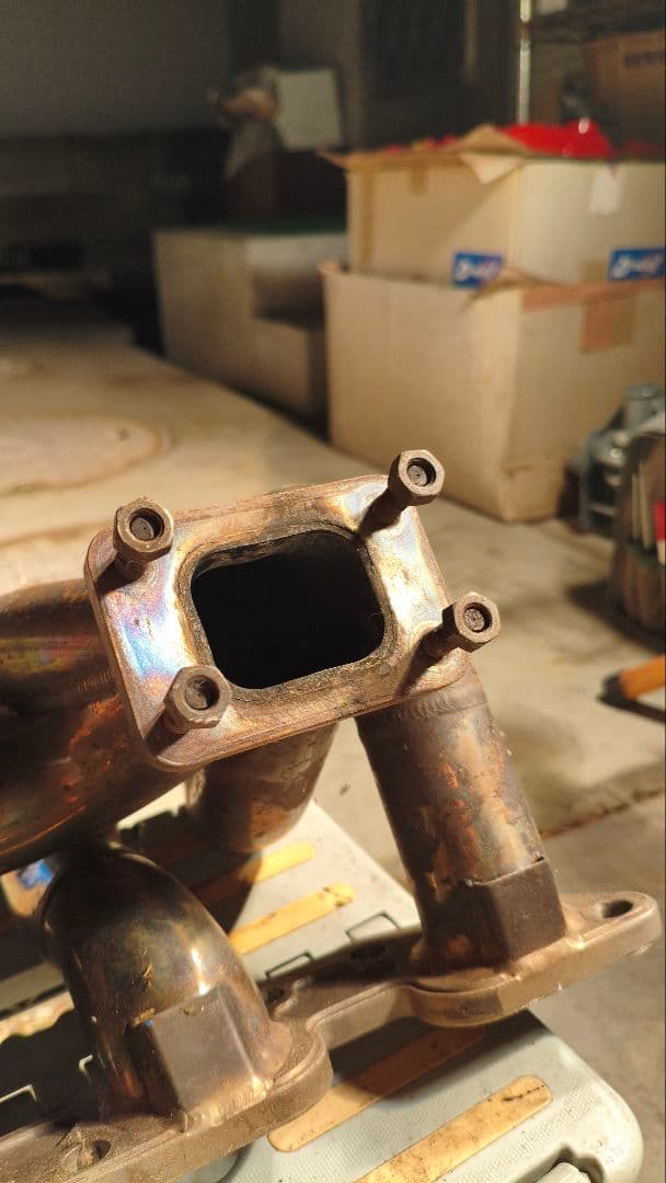 180sx　シルクロードエキマニ＆東名アウトレットSET　要補修　排気漏れ有り