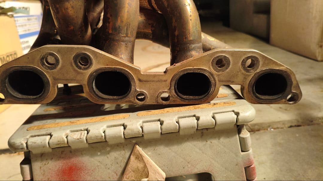 180sx　シルクロードエキマニ＆東名アウトレットSET　要補修　排気漏れ有り