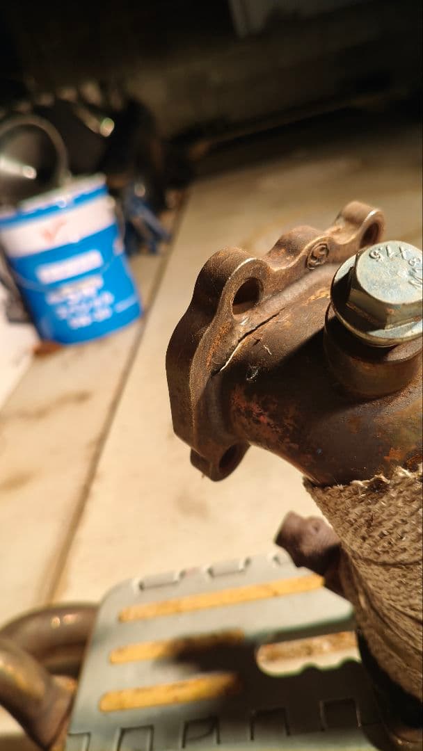 180sx　シルクロードエキマニ＆東名アウトレットSET　要補修　排気漏れ有り