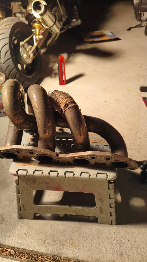 180sx　シルクロードエキマニ＆東名アウトレットSET　要補修　排気漏れ有り