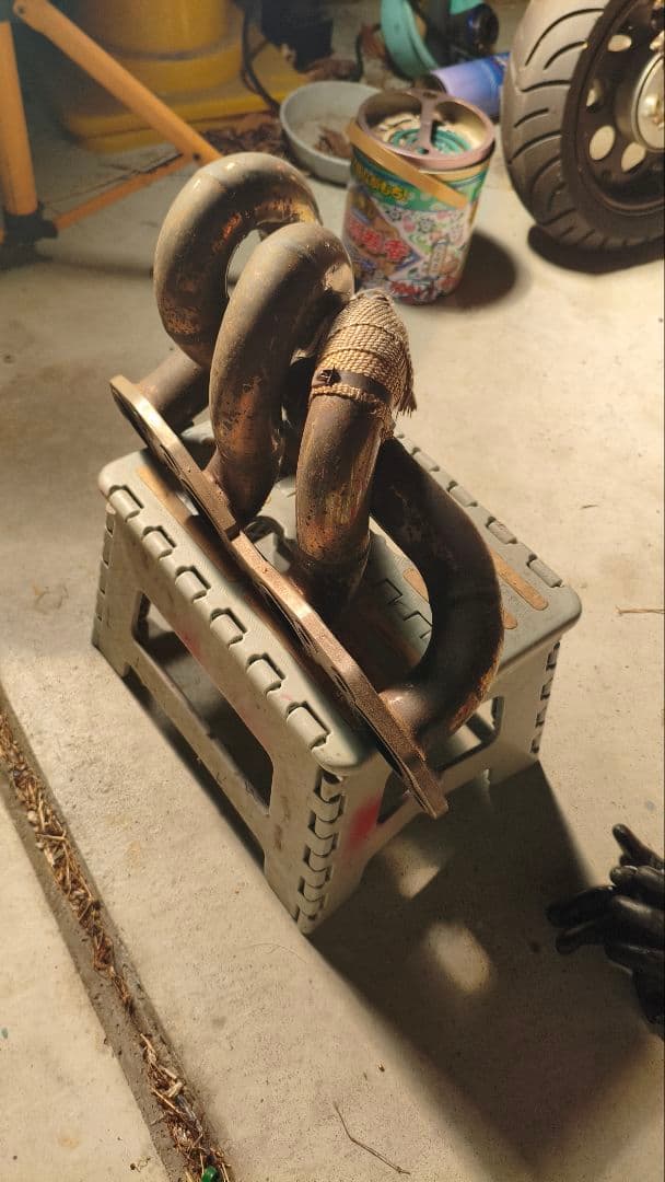 180sx　シルクロードエキマニ＆東名アウトレットSET　要補修　排気漏れ有り