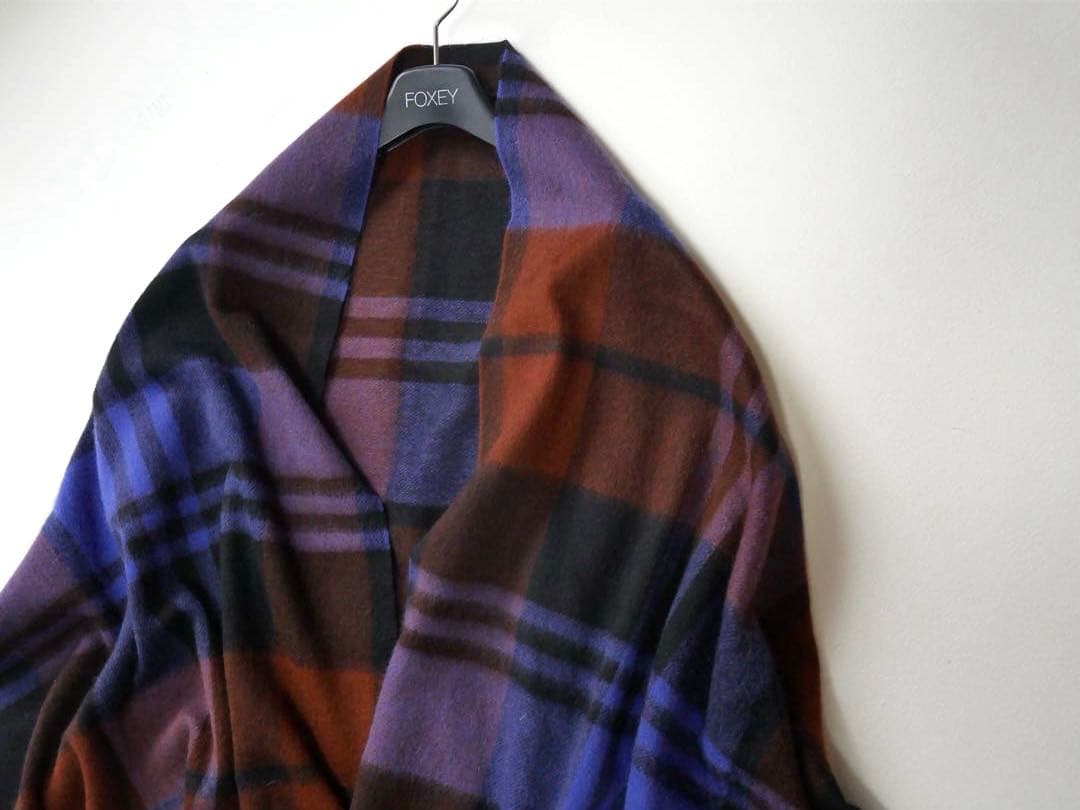 macocca マコッカ カシミア100 ストール　チェック