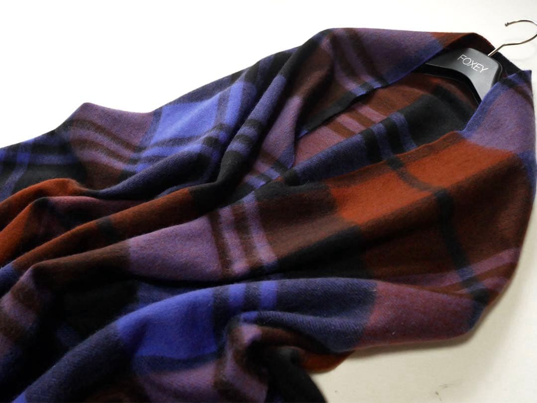 macocca マコッカ カシミア100 ストール　チェック