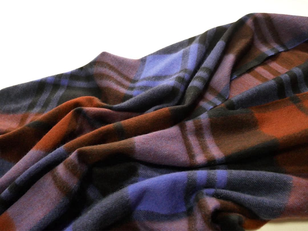 macocca マコッカ カシミア100 ストール　チェック