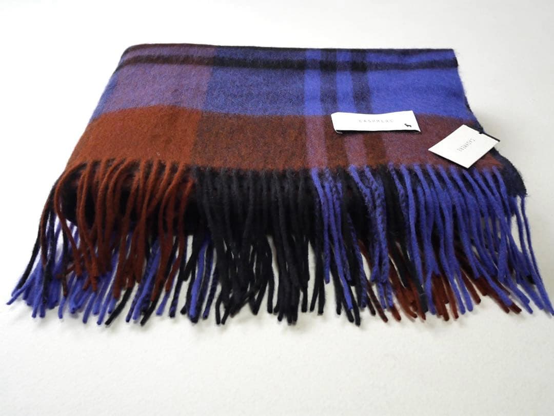 macocca マコッカ カシミア100 ストール　チェック