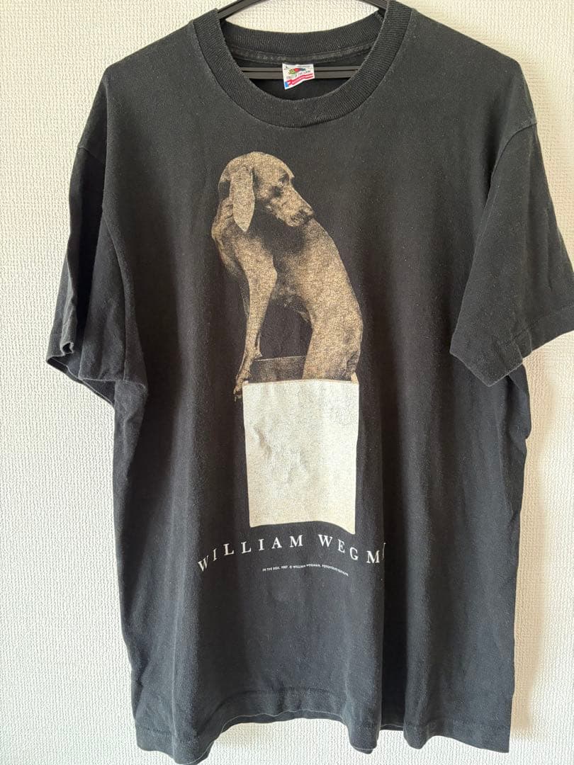 三*ト様 ウィリアム・ウェグマン 犬 Tシャツ Lサイズ
