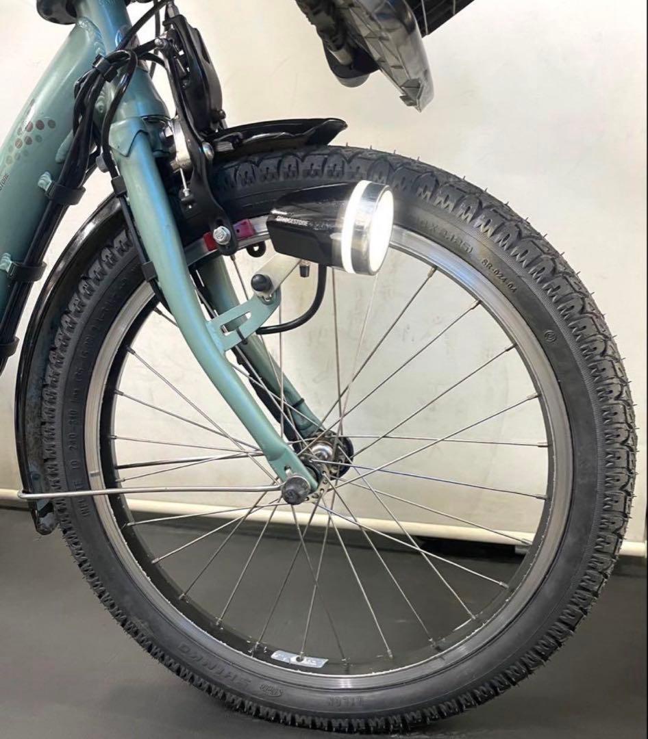 1年保証　ブリヂストン　20インチ　子供乗せ　3人乗り 電動アシスト自転車