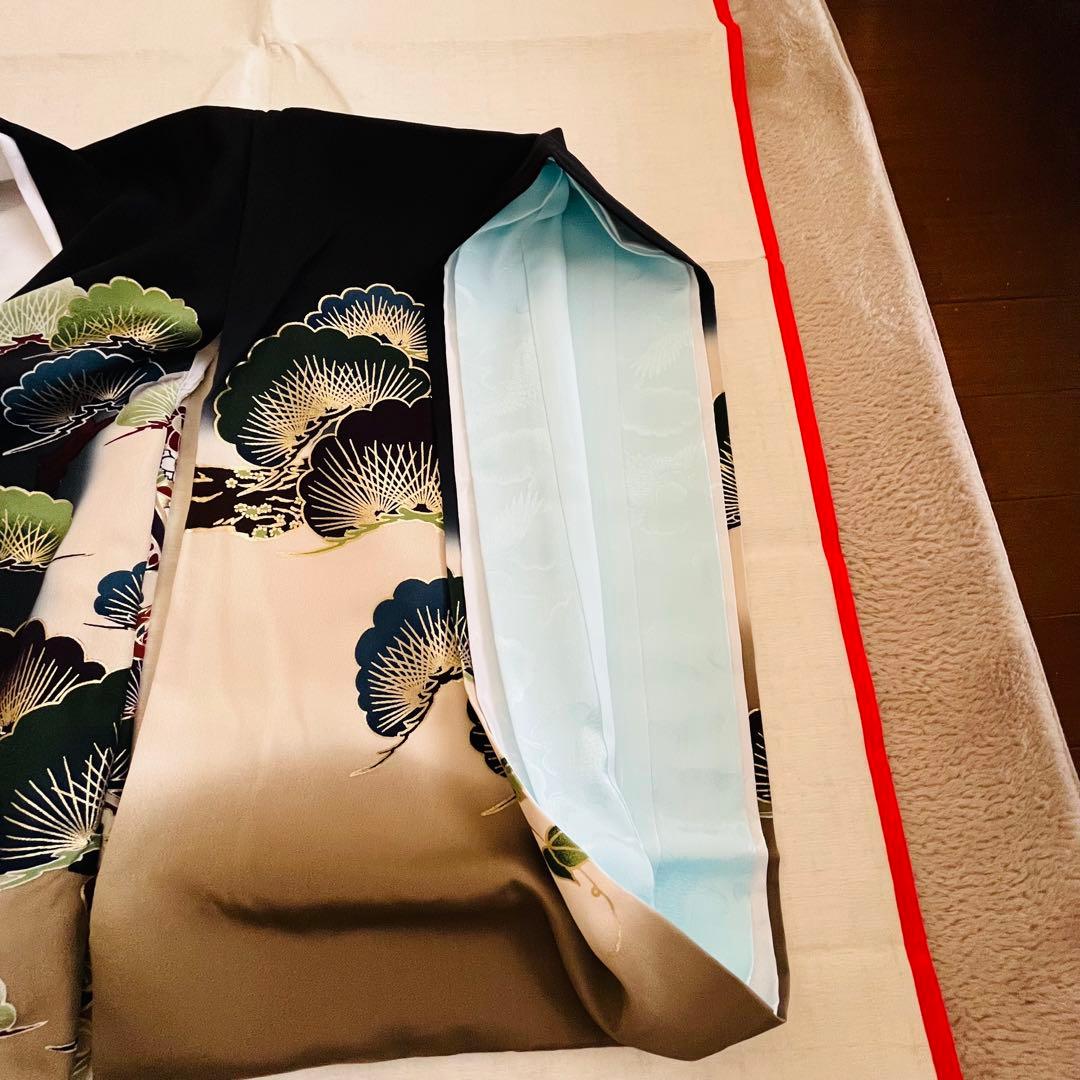 お宮参り　産着　正絹　着物 男の子　七五三 五歳