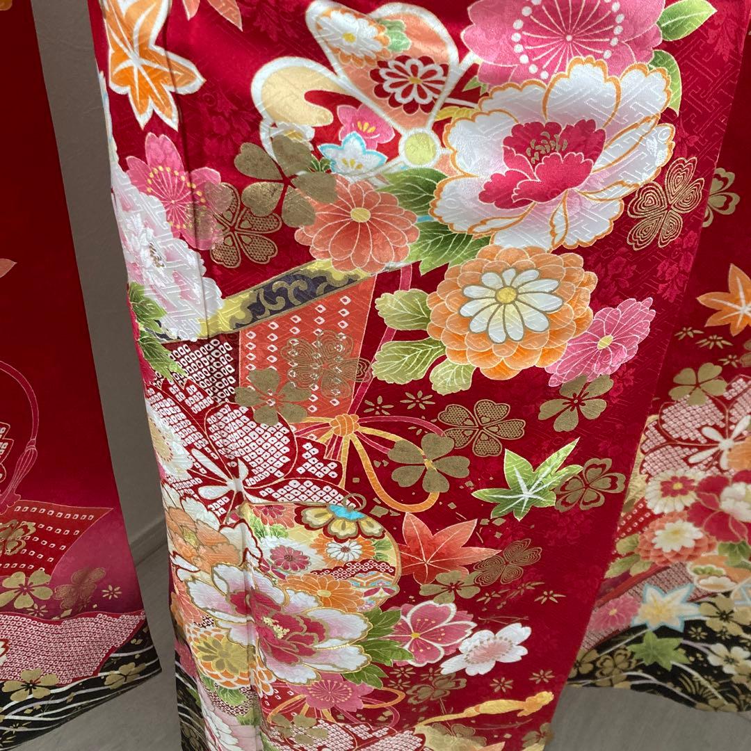 豪華正絹振袖フルセットお探しの方に！！　成人式　赤