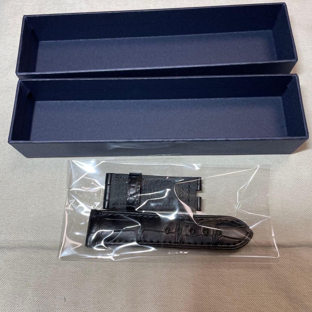 PANERAI ブラック 純正 アリゲーター ベルト パネライ XS 未使用