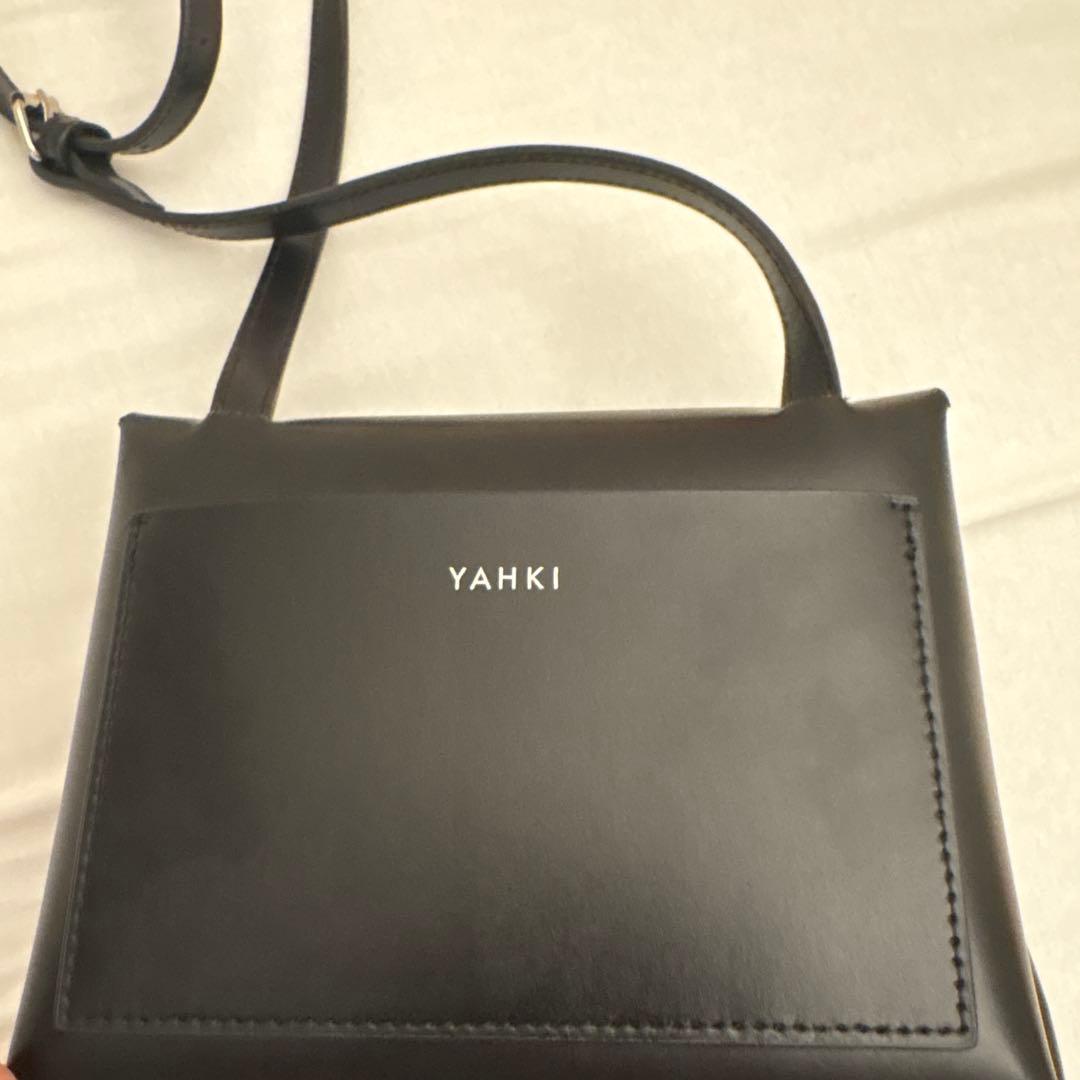 YAHKI/SOFT W FACE ショルダーミニバッグ ブラック