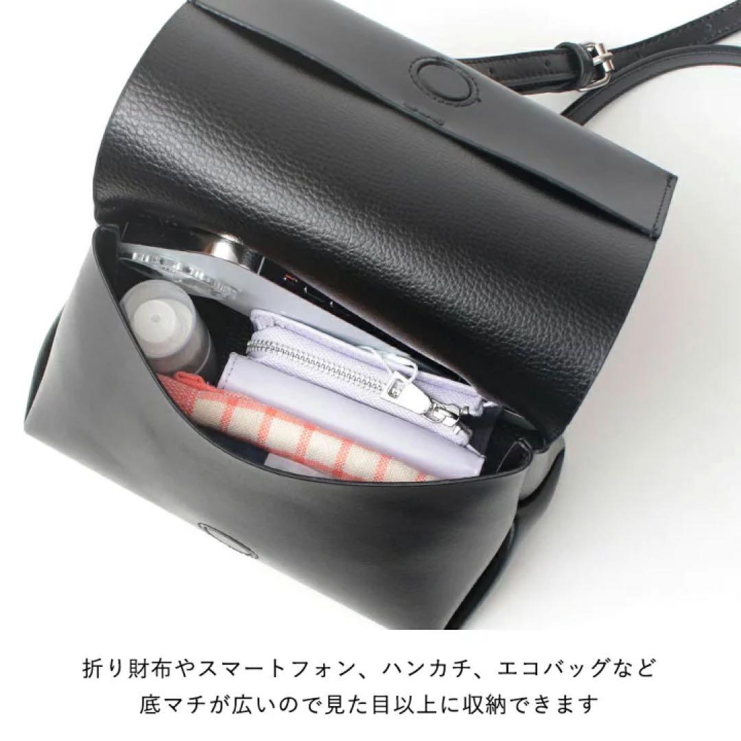 YAHKI/SOFT W FACE ショルダーミニバッグ ブラック