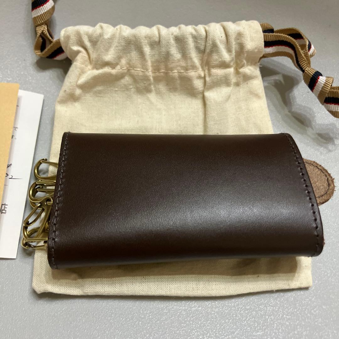 未使用品　IL BISONTE　イルビゾンテ　6連 キーケース　レザーリング