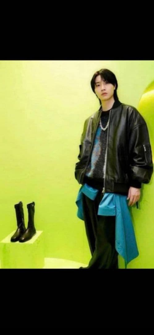 メゾンスペシャル　ZARA　レザーボンバージャケット。Ｍサイズ