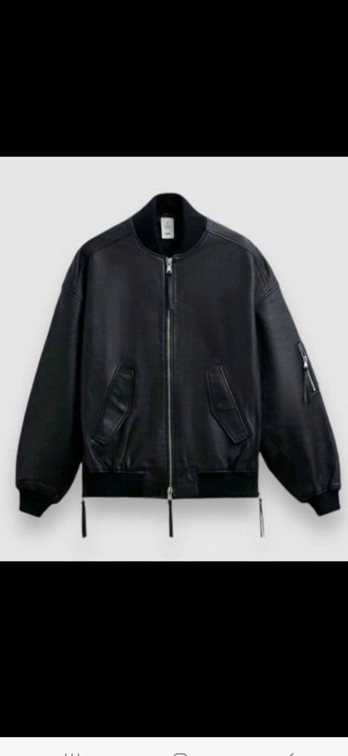 メゾンスペシャル　ZARA　レザーボンバージャケット。Ｍサイズ