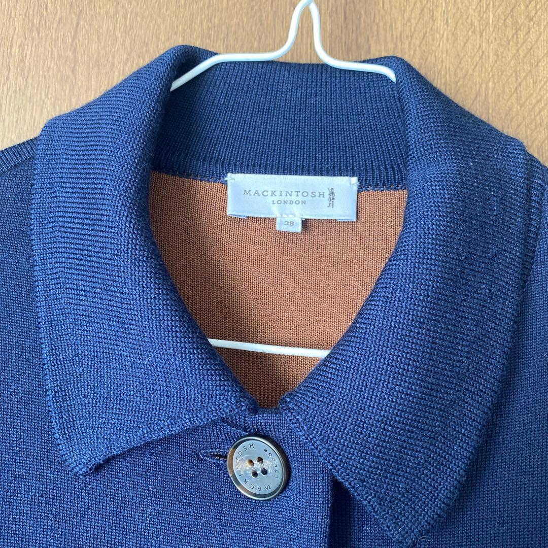 MACKINTOSH LONDON ウールニットコート バイカラー 38