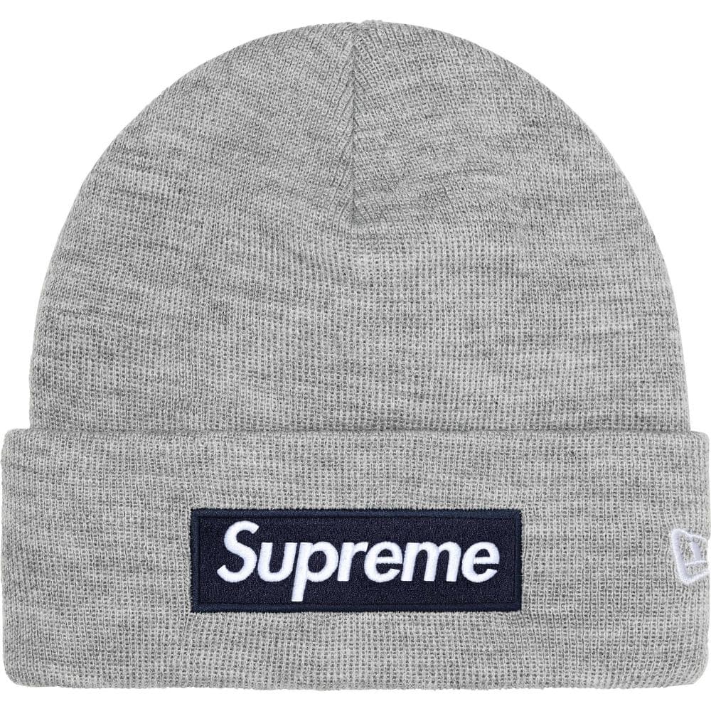 帽子 Supreme New Era Box Logo Beanie 25FW Gry