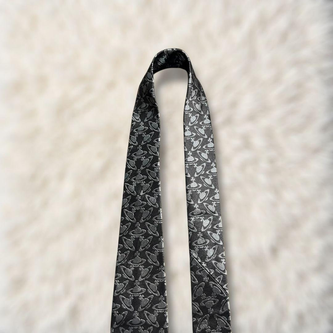 【新品✨】ヴィヴィアンウエストウッド 総オーブ柄 シルバー ブラック ジャガード