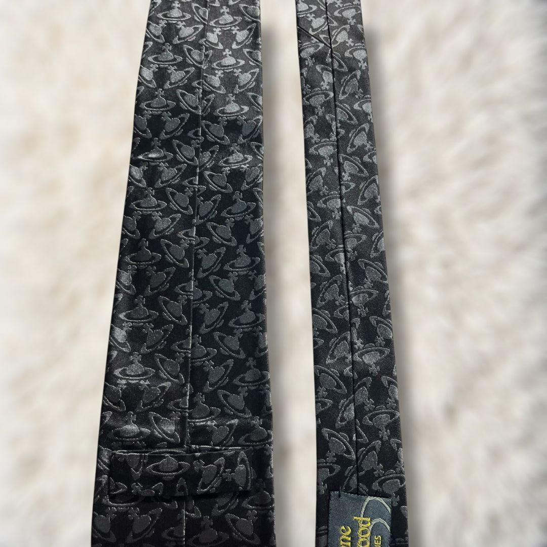 【新品✨】ヴィヴィアンウエストウッド 総オーブ柄 シルバー ブラック ジャガード