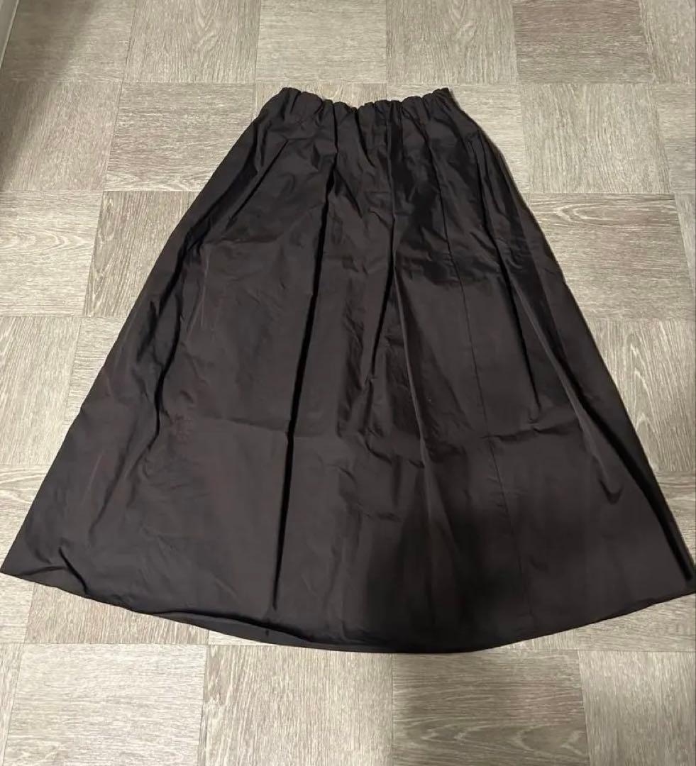 ポロ衿ニットタックフレアスカートコーデSET