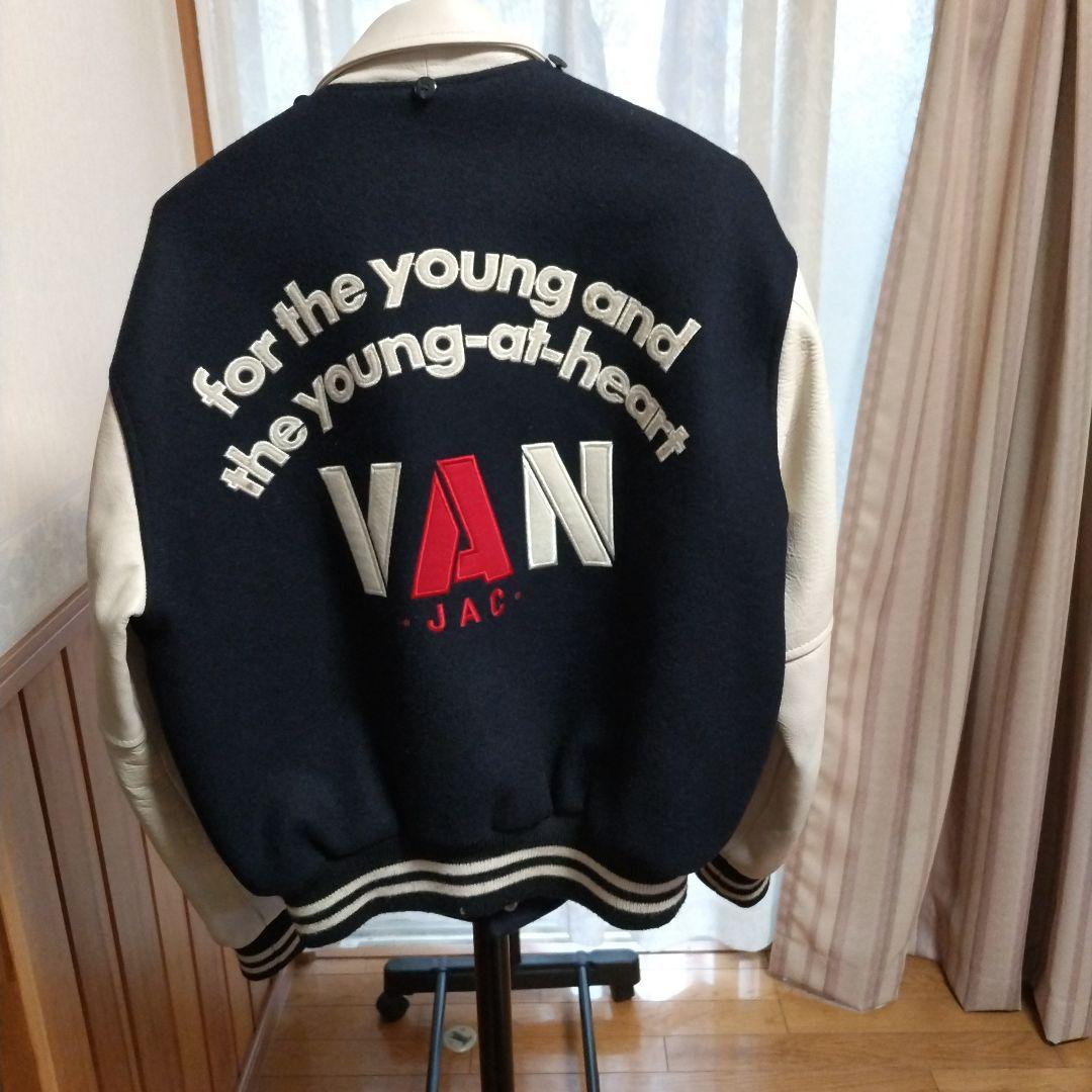 極め美品　希少　VAN JACKET　スタジャン　袖レザー