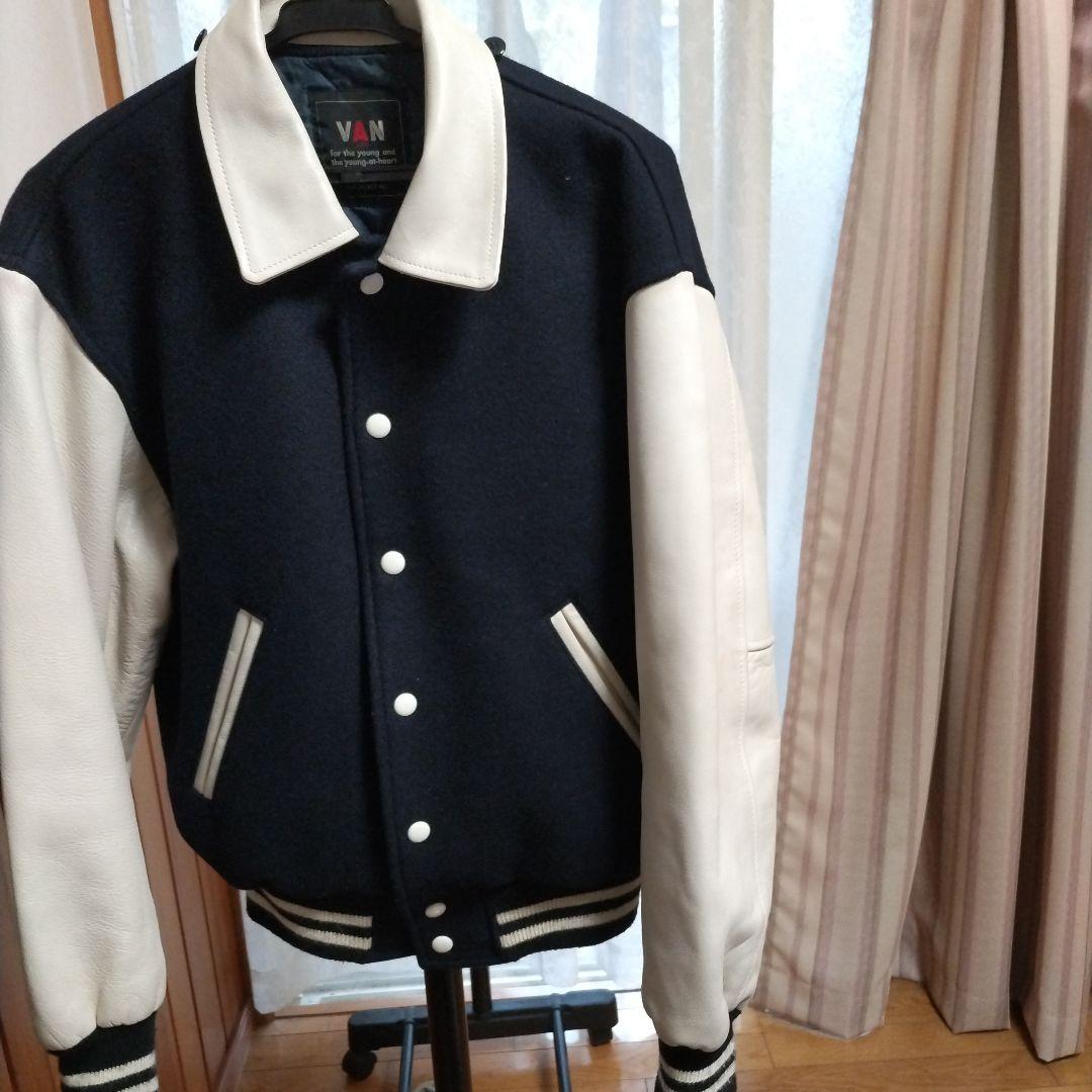 極め美品　希少　VAN JACKET　スタジャン　袖レザー
