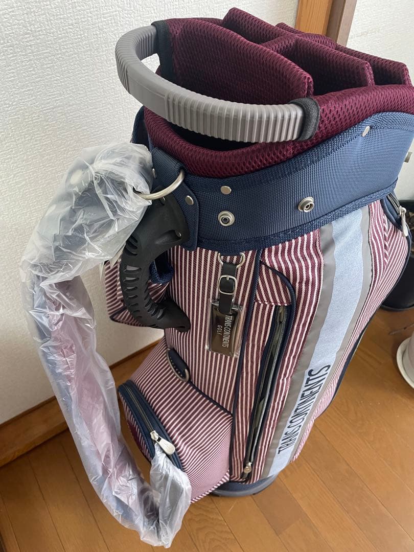 TRANS CONTINENTS ゴルフ キャディバッグ カート式 9型 6分割