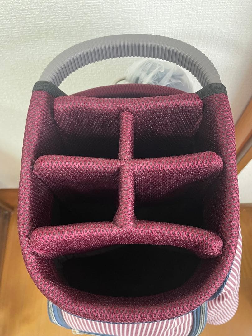 TRANS CONTINENTS ゴルフ キャディバッグ カート式 9型 6分割