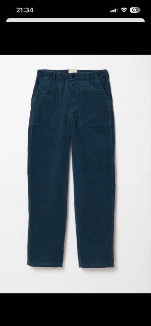 shishikui コーデュロイベーカー36