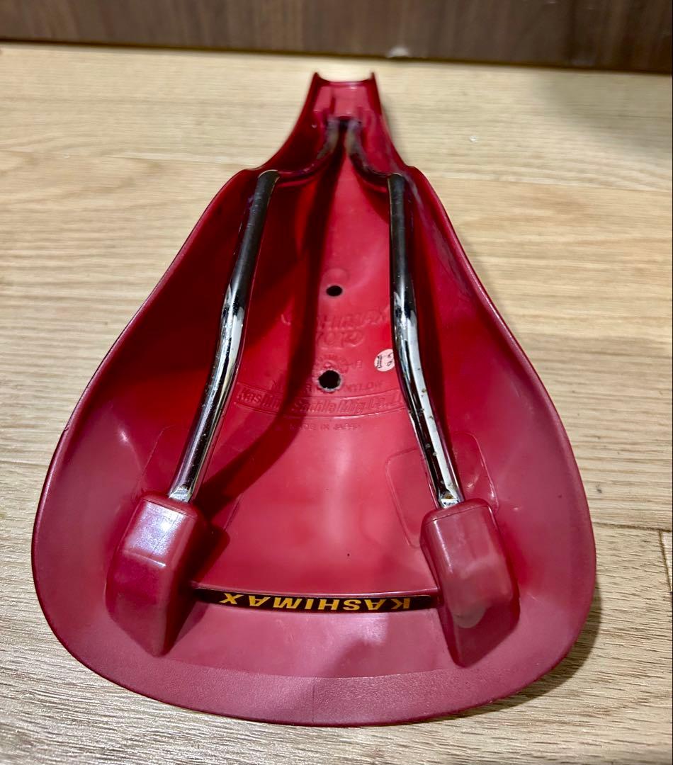 ◆KASHIMAX サドル日本製高級感ある◆ワインレッド/バーガンディ重量257