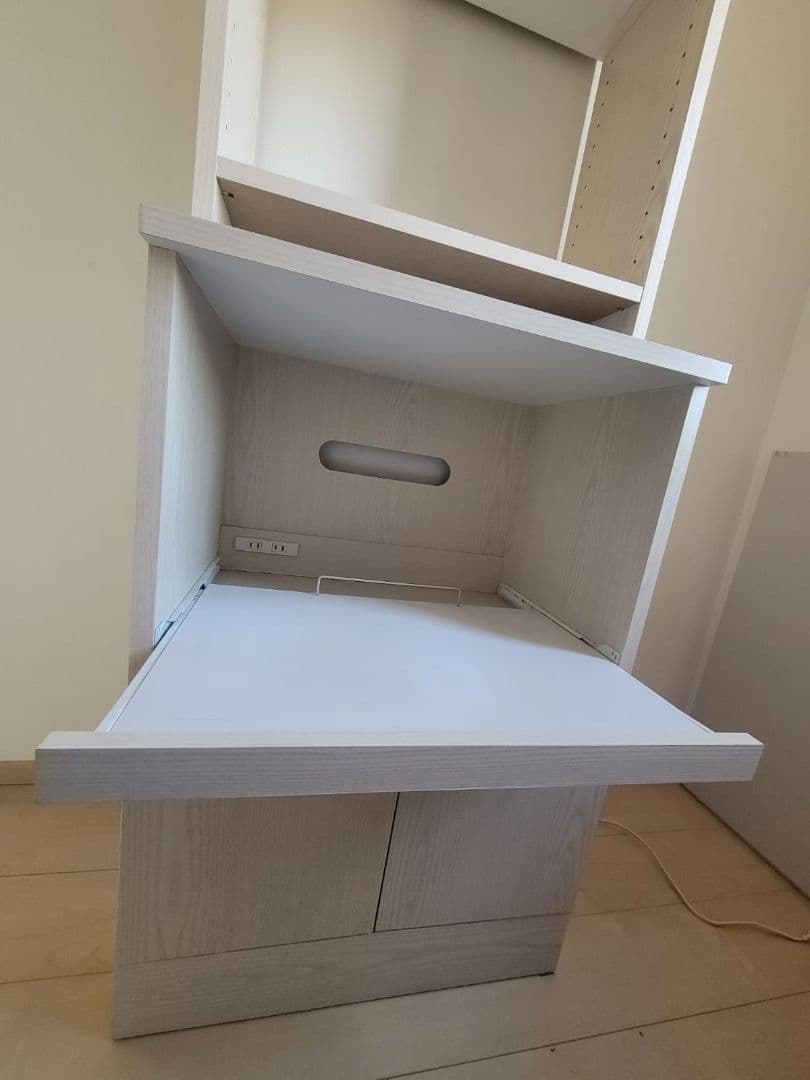 キッチン収納 ライトウッド調 食器棚