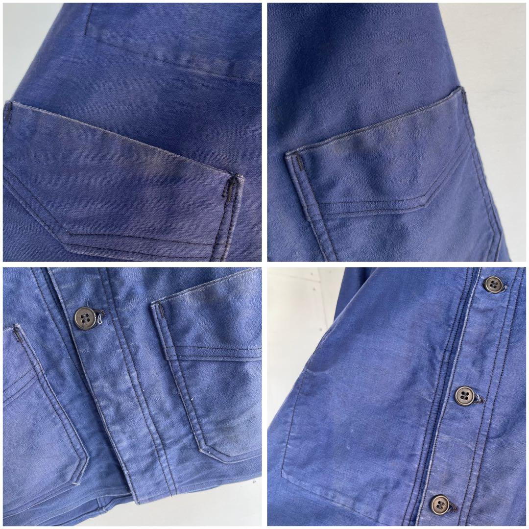 40s フレンチ モールスキンジャケット カバーオール ヴィンテージ ワーク