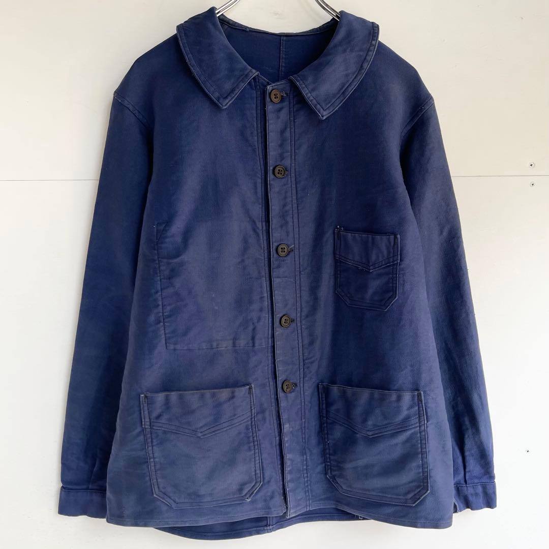 40s フレンチ モールスキンジャケット カバーオール ヴィンテージ ワーク